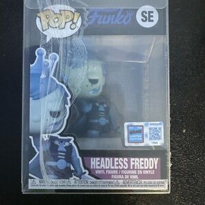 Funko Pop Headless Freddy Vinyl Figure NYCC 2024 Convention Exclusive Sticker
